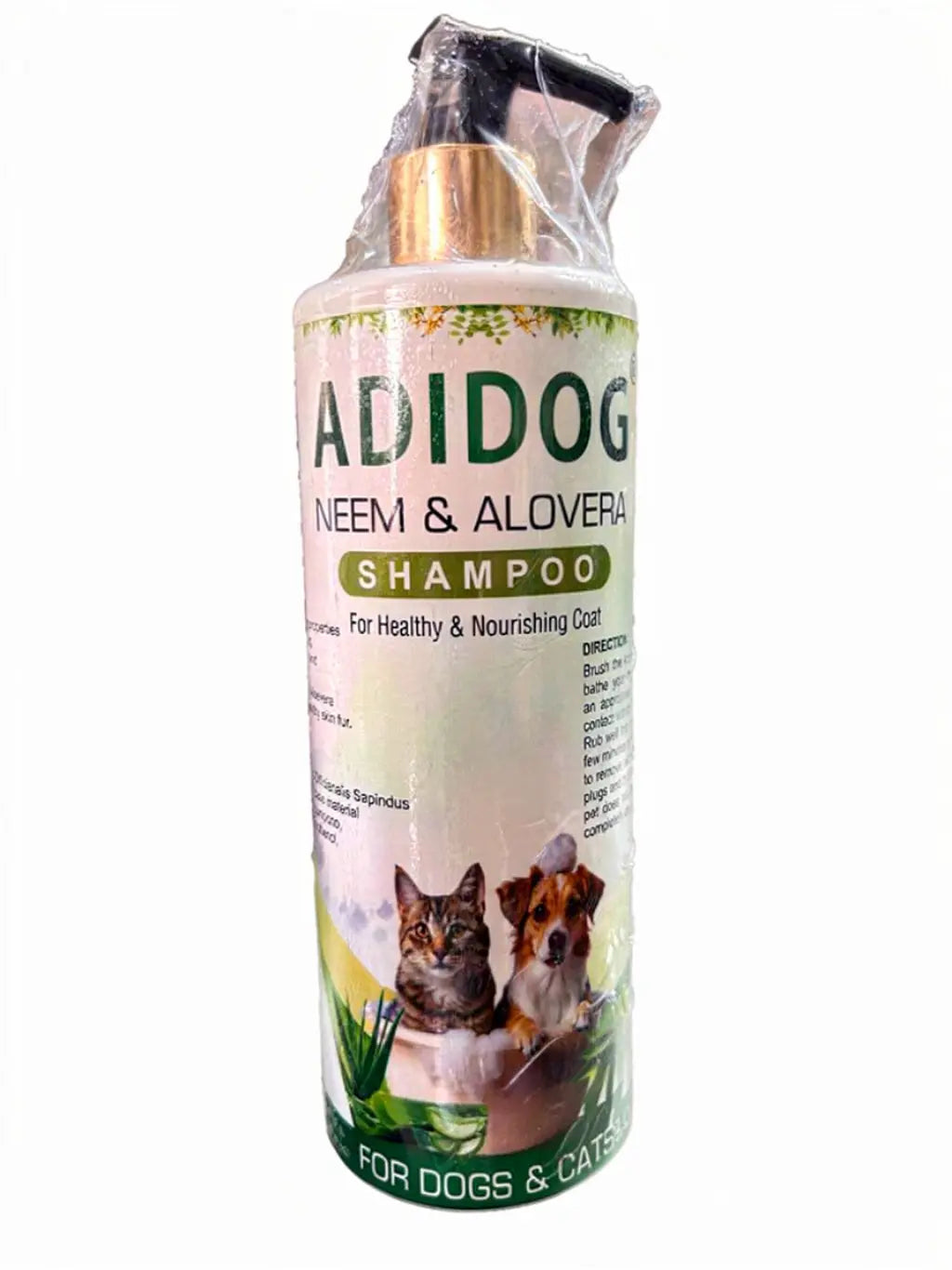 Adidog neem aloevera shampoo 500ml for dog and cats Amanpetshop-