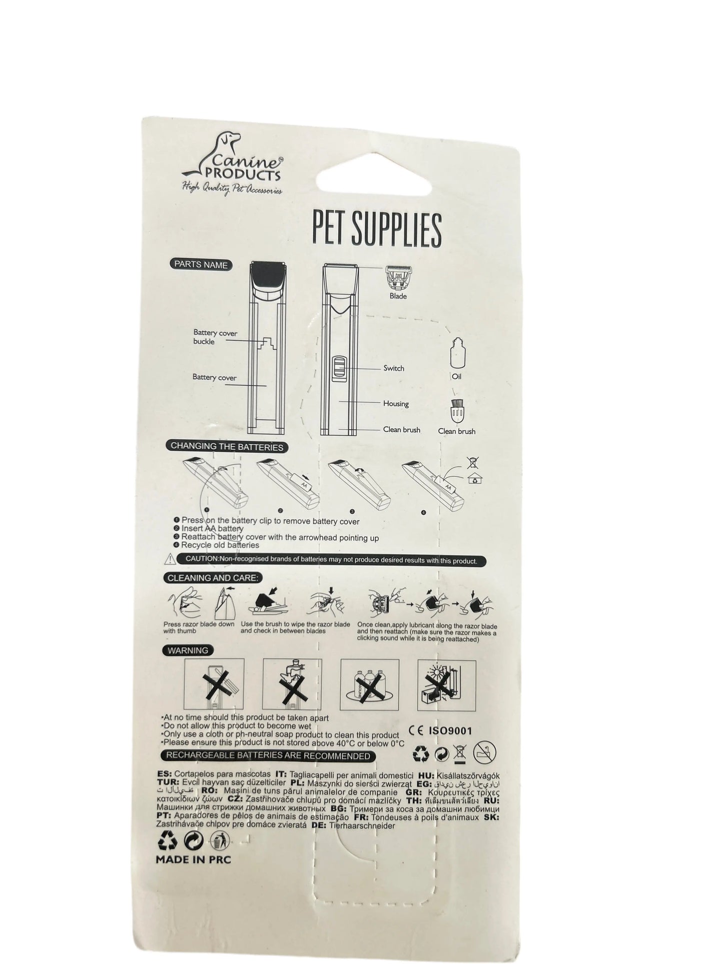 Adidog trimmer for dogs Amanpetshop-