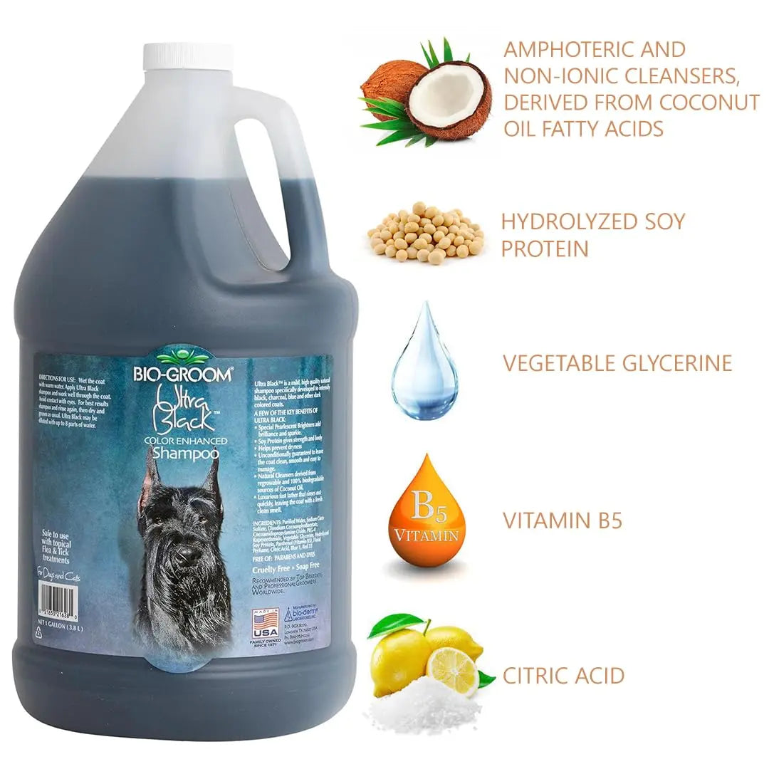 Bio-Groom Ultra Black Color Enhancer Dog Shampoo, 3.8 L Bio-groom