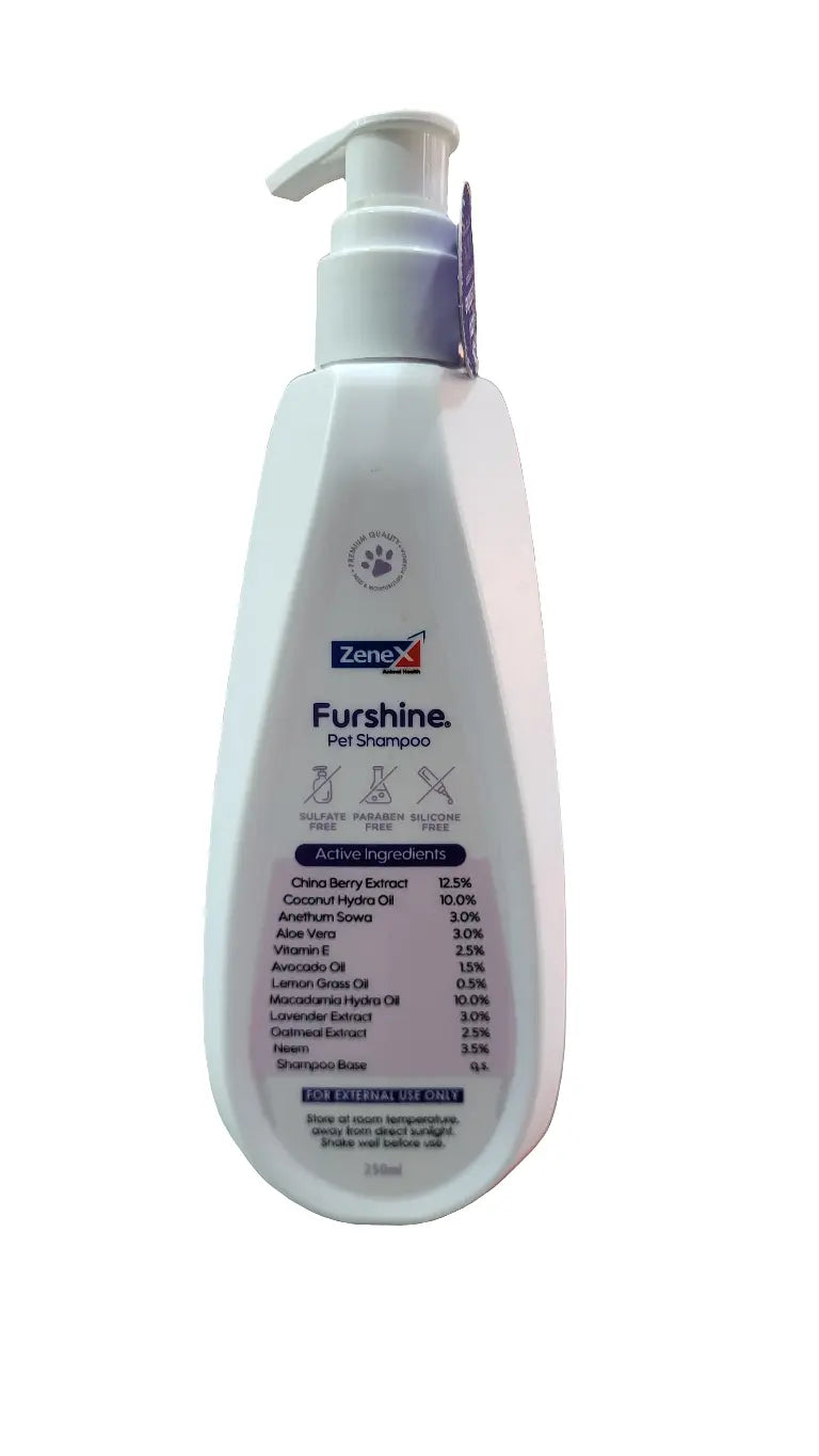 Furshine pet shampoo 250ml zenex Amanpetshop-