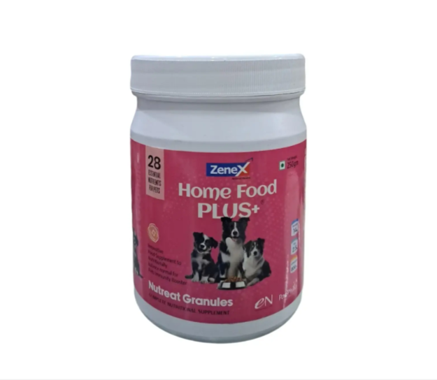 Home food plus, Vegetarian Dog Feed Supplement (Pack of 1- 250 gm) Amanpetshop-