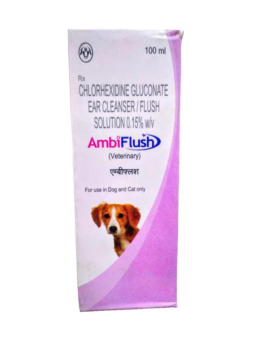 Intas Ambiflush ear cleanser for dogs and cats (pack of 2) Amanpetshop