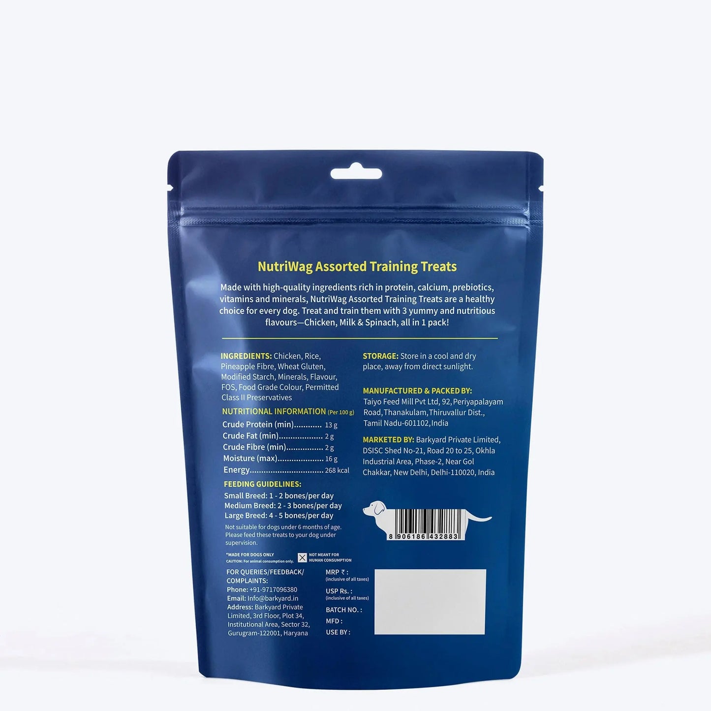 NutriWag Assorted Training Bites Dog Treats - 200 gm | Pack of 3 |Healthy & Tasty | Soft Chews for Puppies & Adult Dogs | High Protein, No Added Preservatives | Reward Treats for Training NutriWag