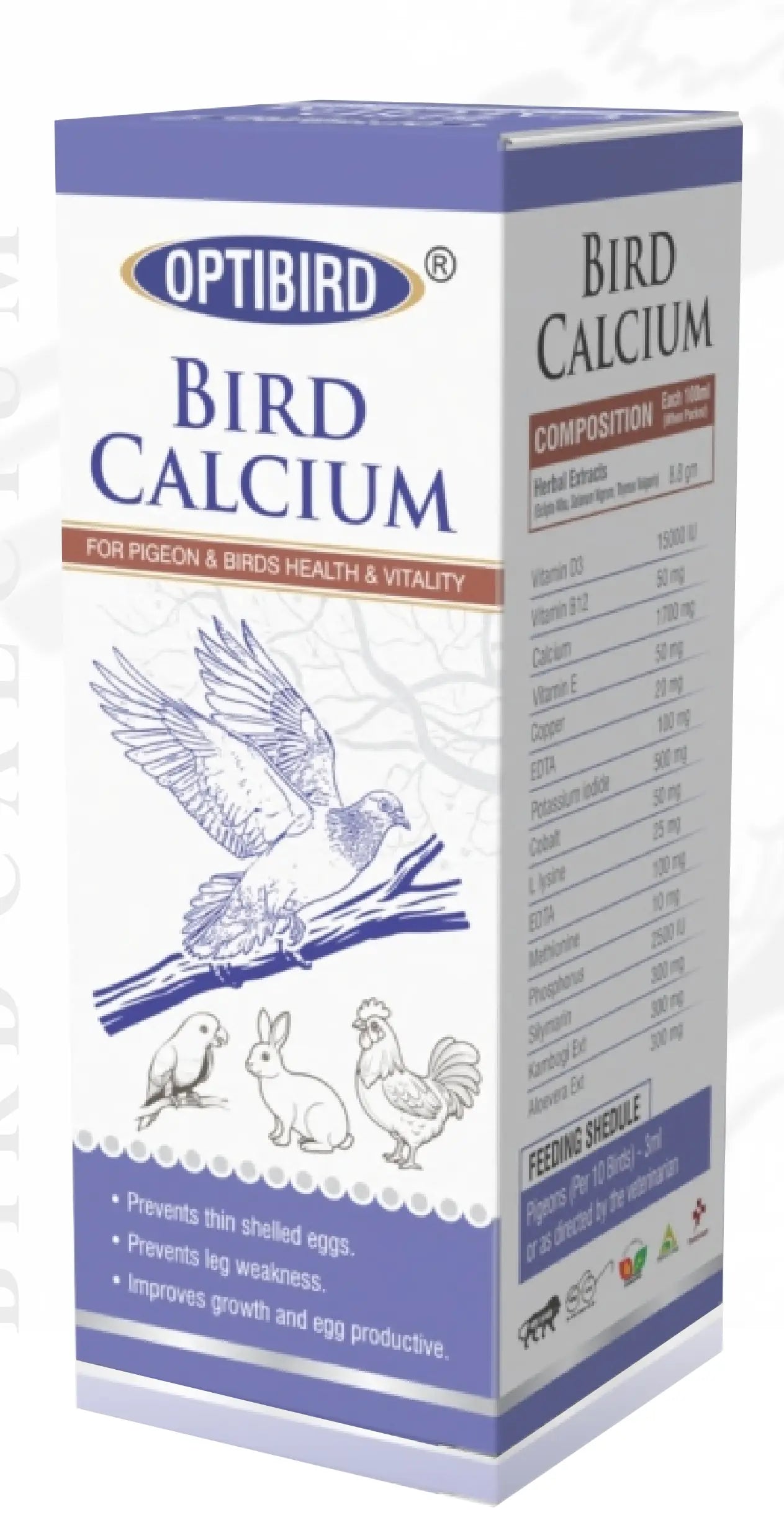 Optibird bird calcium 100ml Amanpetshop-