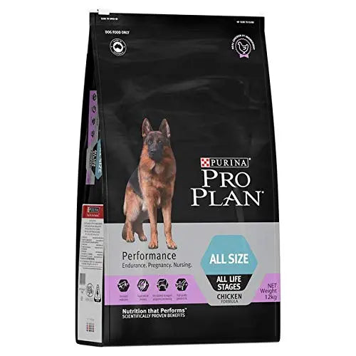 PURINA Pro Plan Performance Dry Dog Food For All Life Stages Chicken 12 Kg, 1 Count PURINA