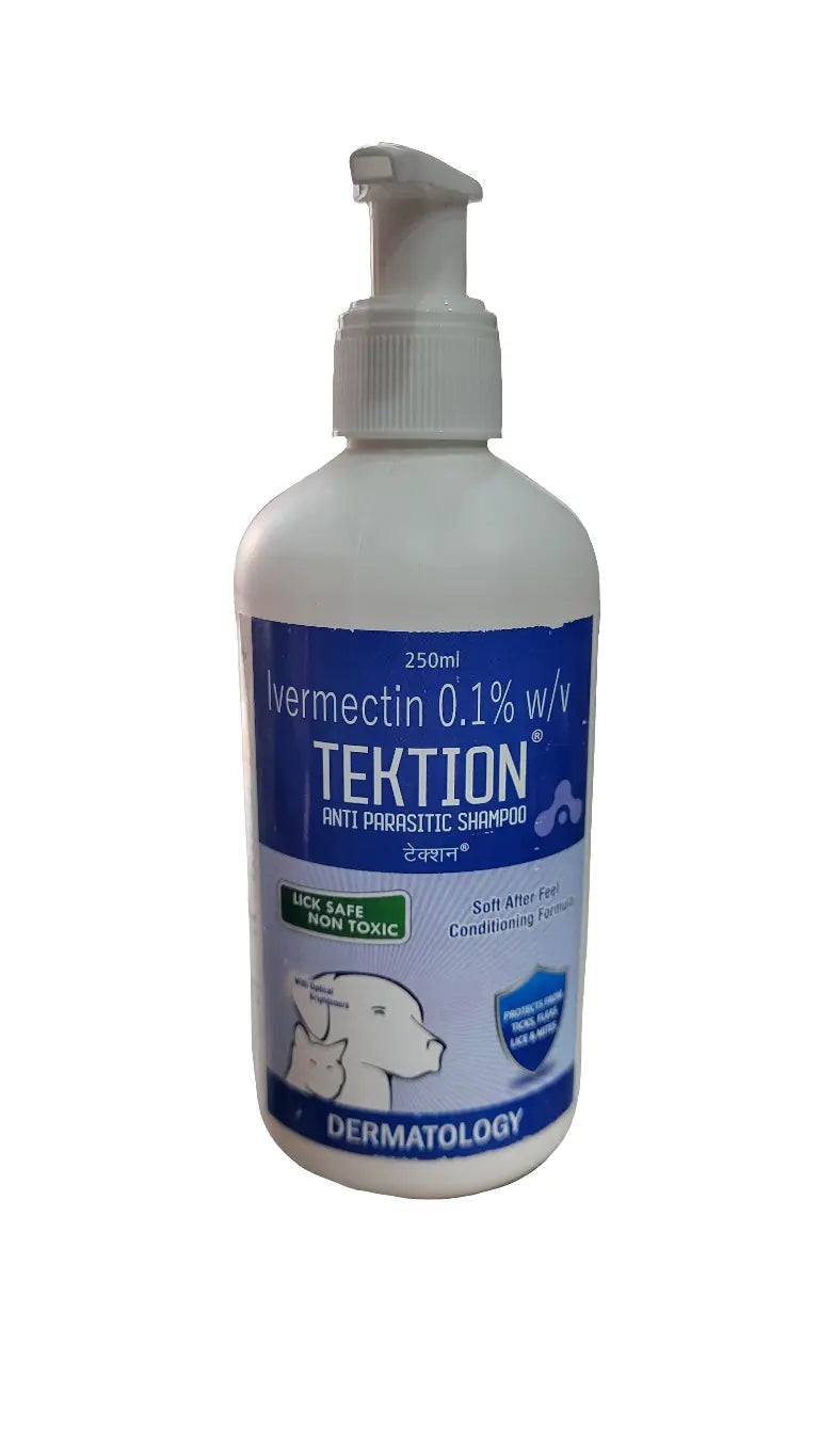 Tektion anti parasitic shampoo 250ml Amanpetshop-