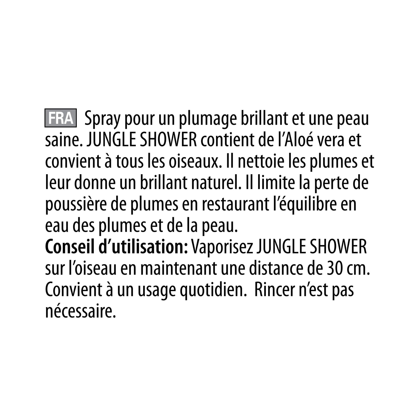 Versele Laga, Oropharma, Jungle Shower, Feather Conditioner for Birds, 500-ml Versele-Laga