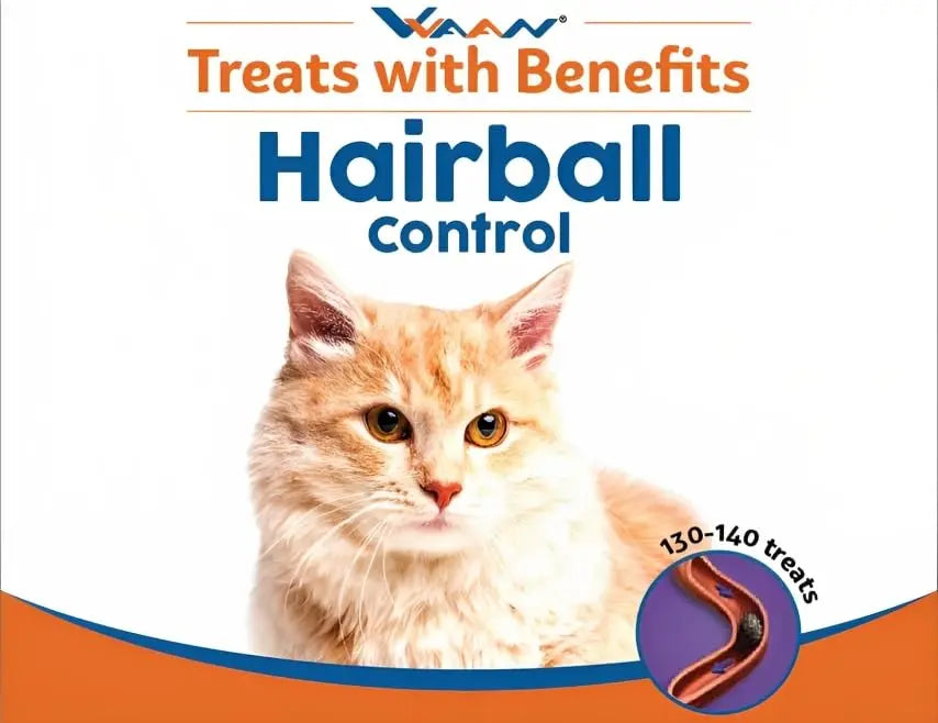 Vvaan Cat Treats - Grain Free Hairball Control (50g) (Pack of 5) Duck Vet formulated VVAAN