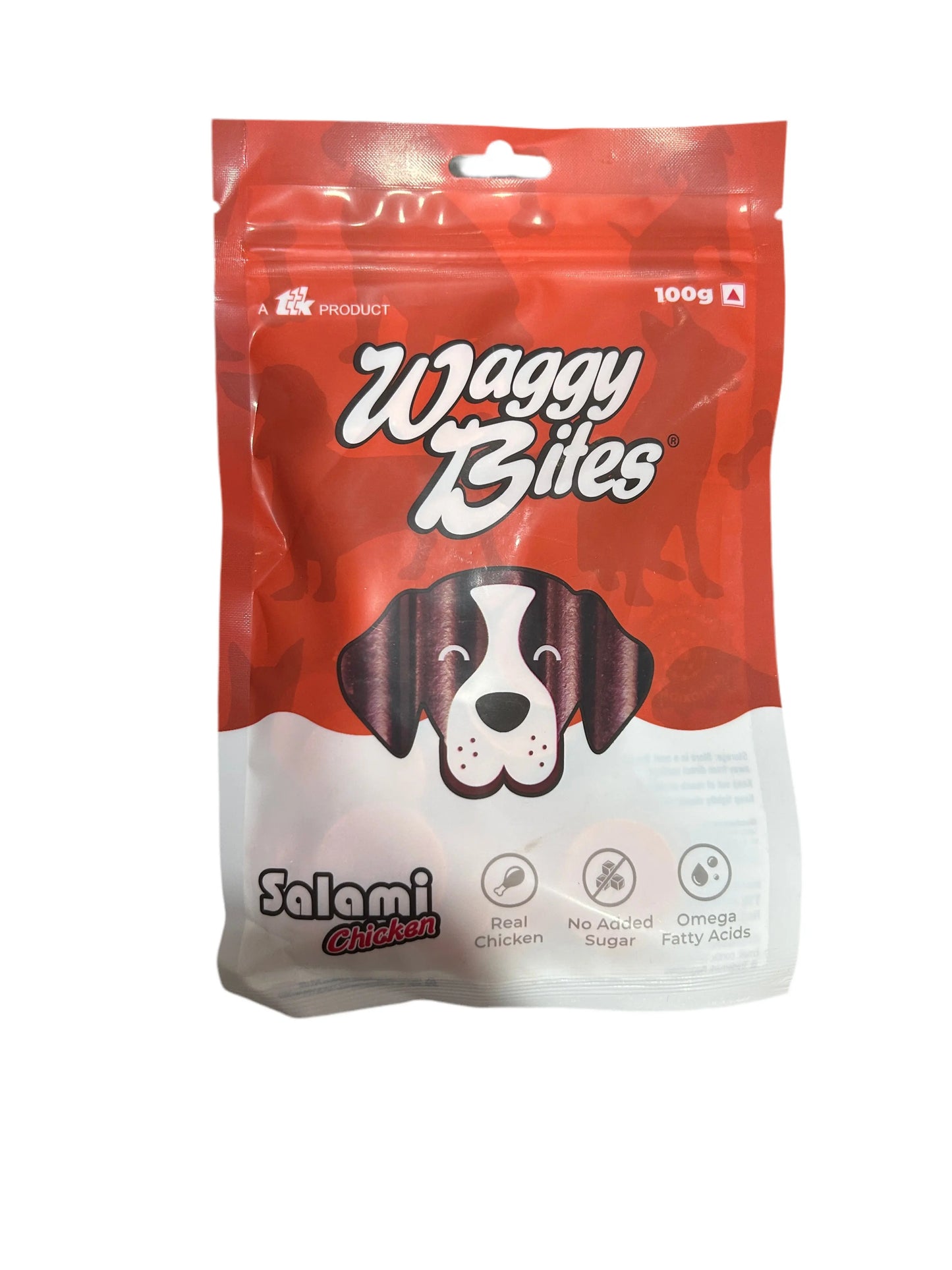 Waggy bites salami chicken 100g Amanpetshop-