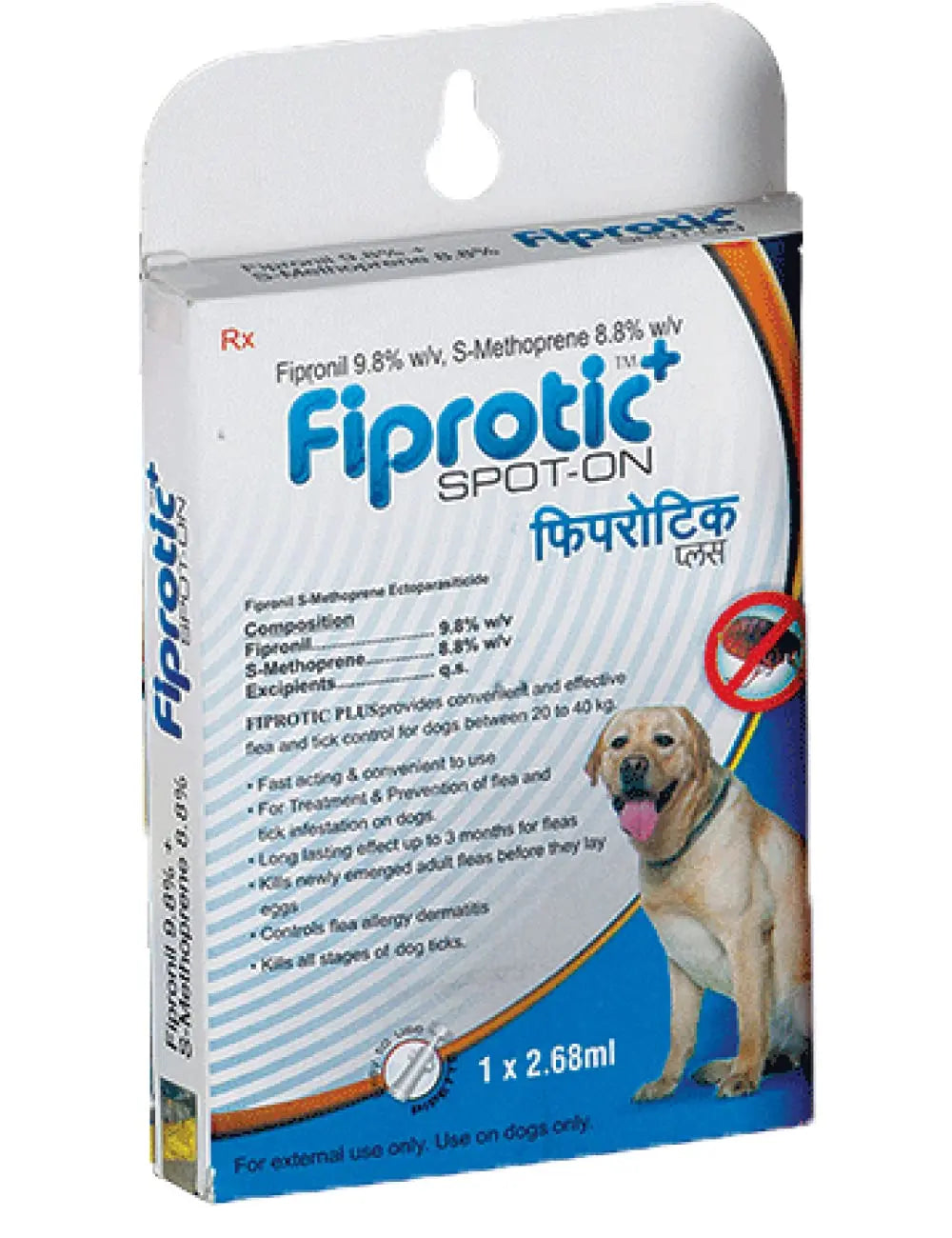 all4pets Fiprotic Spot-On 20 to 40 Kg Dogs 2.68 Ml, Multicolor (EK-TEK-PC-007) All4pets