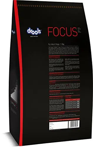 Drools Focus Adult Super Premium Dog Food, 1.2kg Amanpetshop