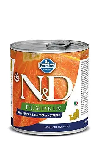 Farmina N&D Lamb Pumpkin & Blueberry Starter Mini Wet Dog Food 285 g - Pack of 3 Amanpetshop