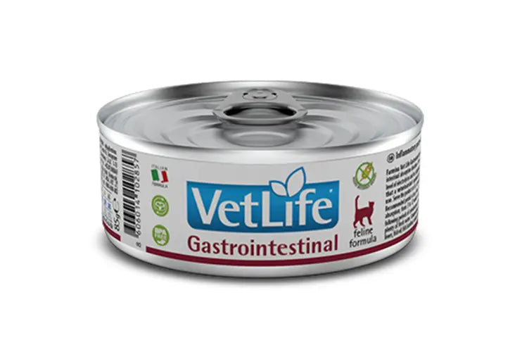 Farmina Vet Life Gastrointestinal Feline Formula Cat Wet Food, 85 gm pack of 6 Amanpetshop
