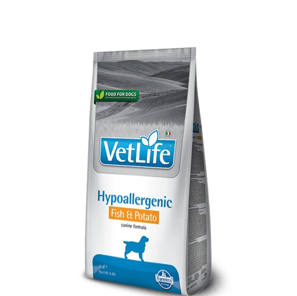 Farmina VetLife Hypoallergenic Fish and Potato Canine Formula Dog Food, 12 kg Amanpetshop