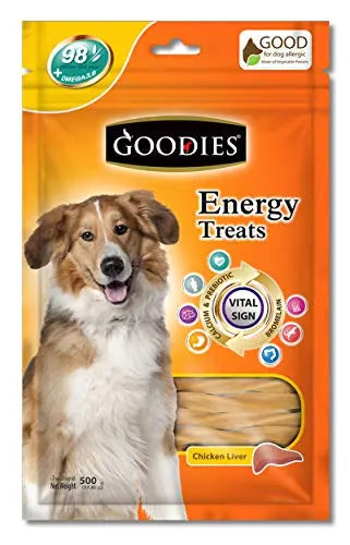 GOODIES Energy Treat Chicken Liver, Medium, 500 g Amanpetshop