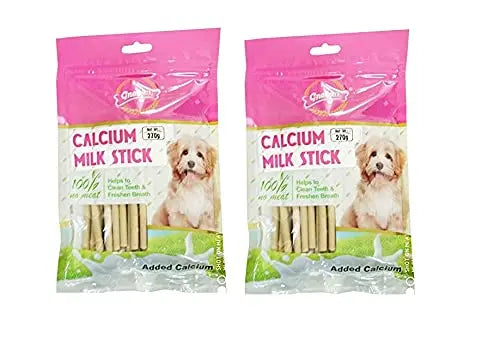 Gnawlers Calcium Milk Stick Dog Treat 270g (Pack of 2) Amanpetshop