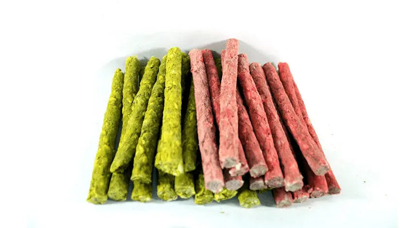 Jacky Treats Combo Of Dog Chew Sticks Chicken Flavor (1Kgs) + Dog Chew Sticks Mutton Flavor (1Kgs) Pack Of 2 Amanpetshop