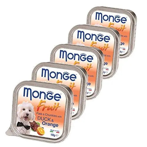 Monge Fruit - Pate and Chunkies with Duck and Orange(Pack of 5) Amanpetshop
