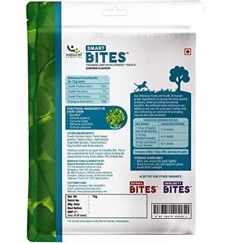 Natural Remedies Smart Bites, Chicken Flavour, 75 GMS (Pack of 2 Treats) Amanpetshop