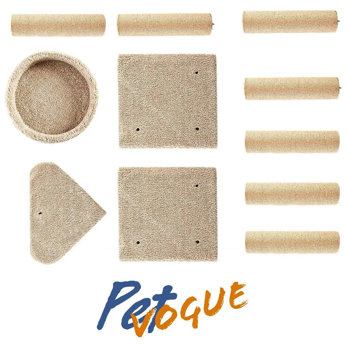 PetVogue Multi-Level Activity Cat Tree House with Scratching Posts, Kitten pet Home and Furniture Play Tower Tree - Large PetVogue