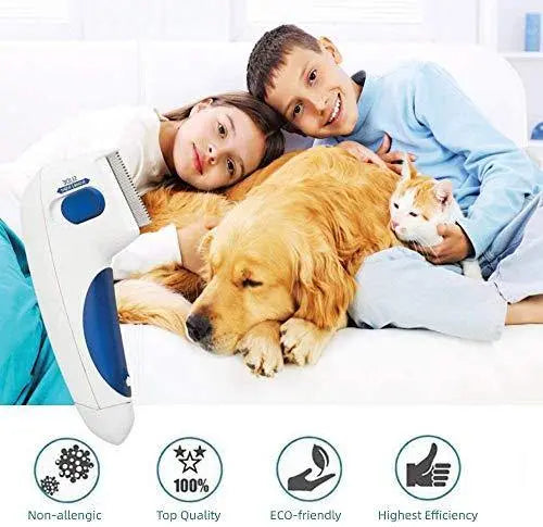 Professional Electric Flea Comb for Dogs, Cat Comb, Pet Comb for Ticks and Flea Amanpetshop