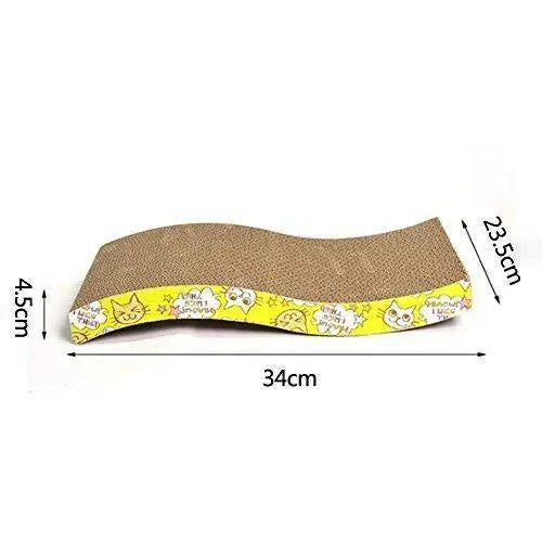 Sage Square Jumbo Size Scratching Board/Scratch Pad Cum Healthy Toy with Catnip for Cat/Kitten/Puppy/Yellow Color Sage Square