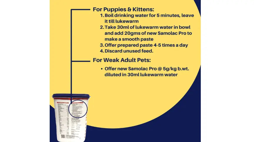 Samolac Pro Dog and Cat Cereal for weaning puppies and cats. Amanpetshop-