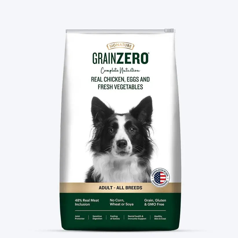 Signature Grain Zero Adult Dog Dry Food - 12 kg - Real Chicken