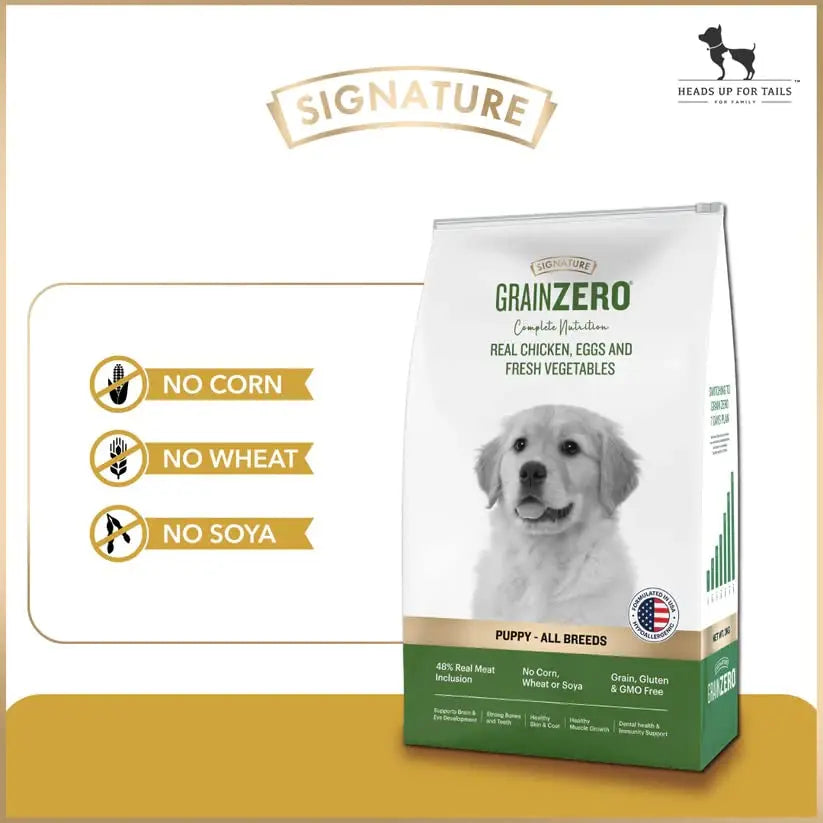 Signature Grain Zero Puppy Dog Dry Food - 1.2 kg for Dog Amanpetshop-