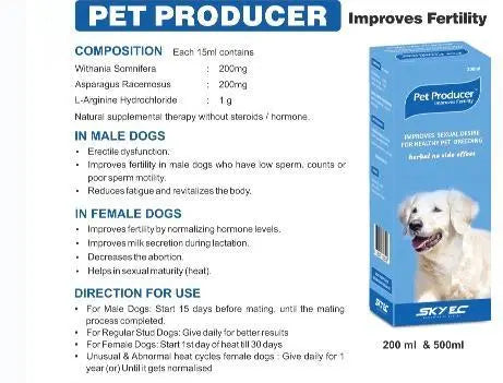 Skyec pet producer syrup for dogs 200ml Amanpetshop