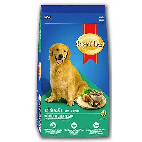 Smart Heart Adult Dog Food Dry Chicken and Liver, 3 kg Smart Heart