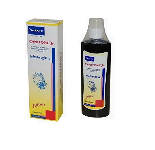 Virbac Canitone Junior Nutritional Supplement Syrups for Puppies (250ml) Amanpetshop