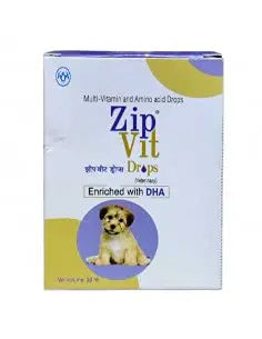 Zipvit Drops Multivitamin & Amino Acid Drop with DHA 30ml (Pack of 3) Amanpetshop-