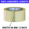 VCR Self Adhesive Transparent Cello Tape - 65 Meters in Length - 48mm / 2" Width - 6 Rolls Per Pack - BOPP Industrial Packaging Tape for E-Commerce Box Packing, Office and Home use VCR