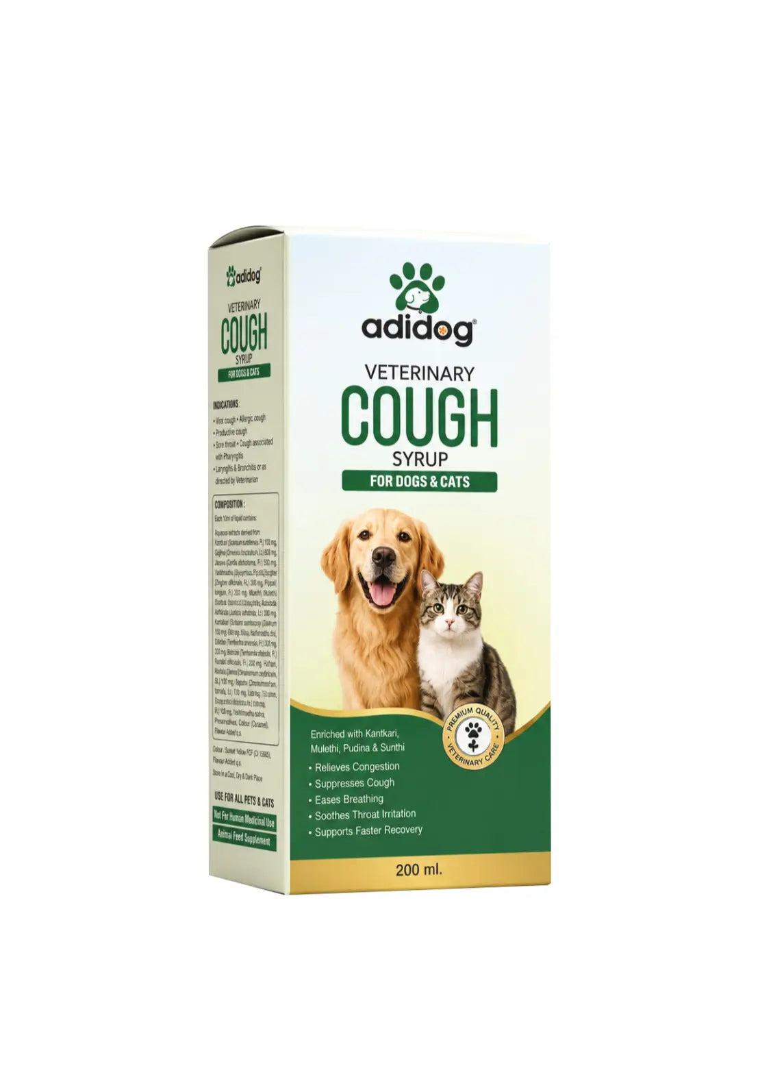 Adidog cough syrup 200ml Amanpetshop-