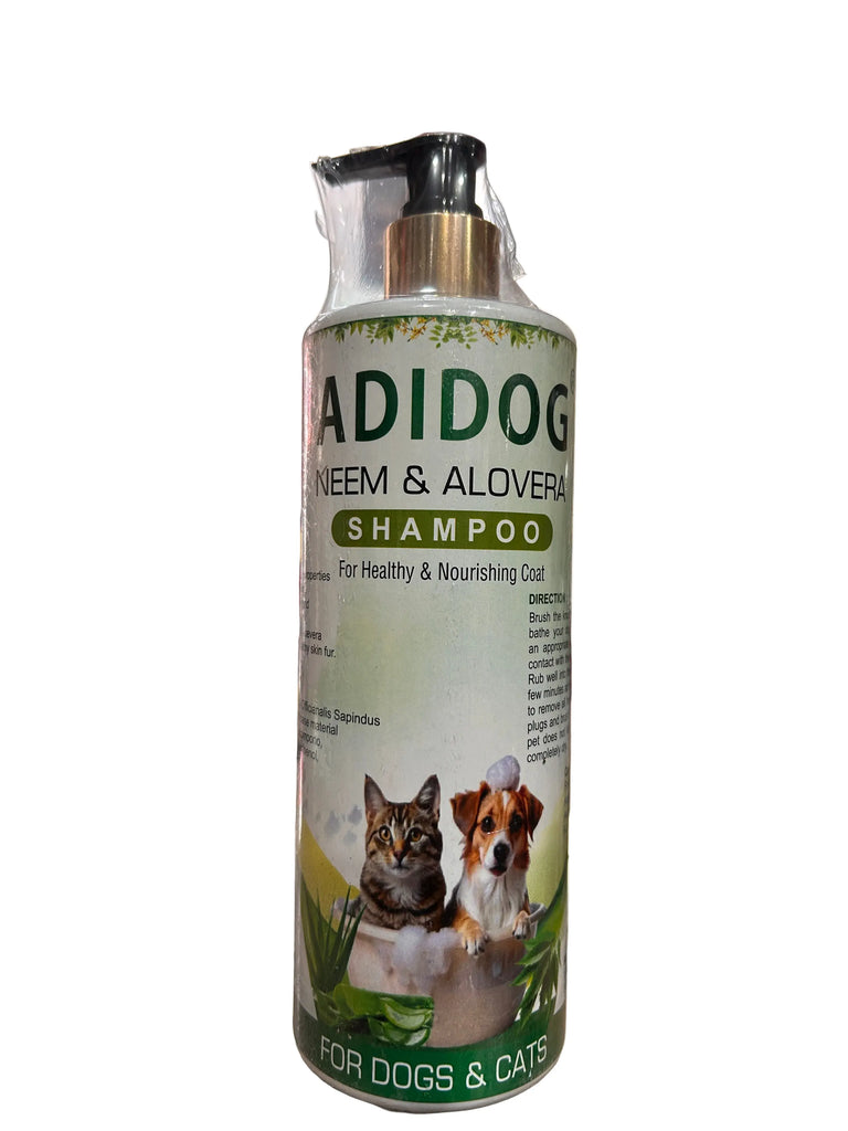 Adidog neem aloevera shampoo 500ml for dog and cats Amanpetshop-