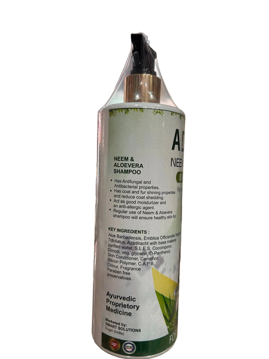 Adidog neem aloevera shampoo 500ml for dog and cats Amanpetshop-