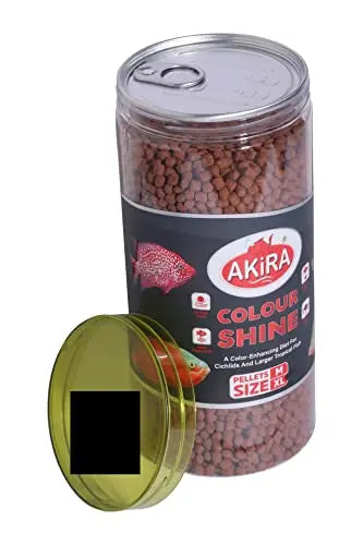Akira Colour SHIN - 1000ML,Protein : 40%(A Color-Enhancing Diet for Cichlids and Larger Tropical Fish) AKIRA