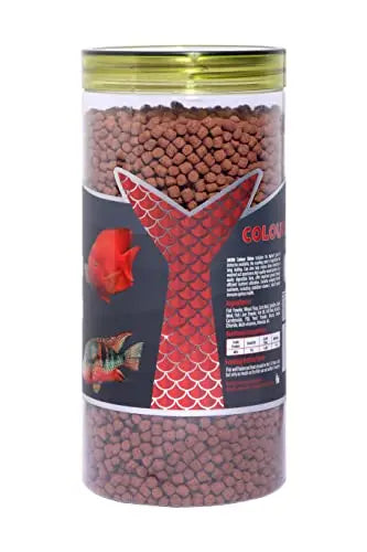 Akira Colour SHIN - 1000ML,Protein : 40%(A Color-Enhancing Diet for Cichlids and Larger Tropical Fish) AKIRA
