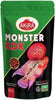 Akira MONOSTER KOK 100gm. Pouch Fish 0.1 kg Dry,Protein 50%, Adult, New Born, Senior, Young Fish Food (for Flower Horn Fish) AKIRA