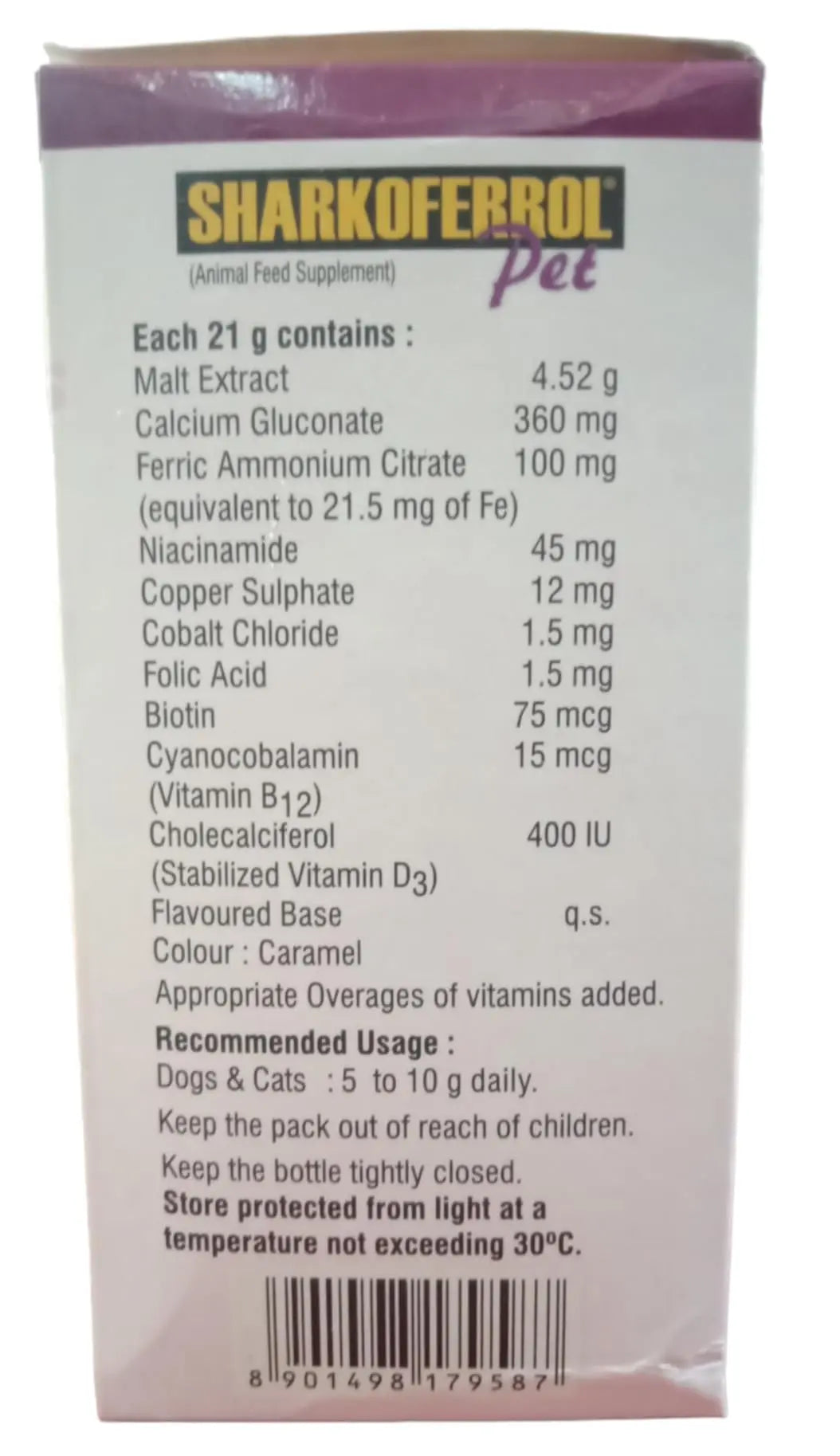 Alembic ASCAL Vitamin Mineral (300 ml) & SHARKOFERROL PET Malt Based Vitamins Iron & Calcium for Cat,Dogs & Puppies (200 g) Pet Health Supplements Generic