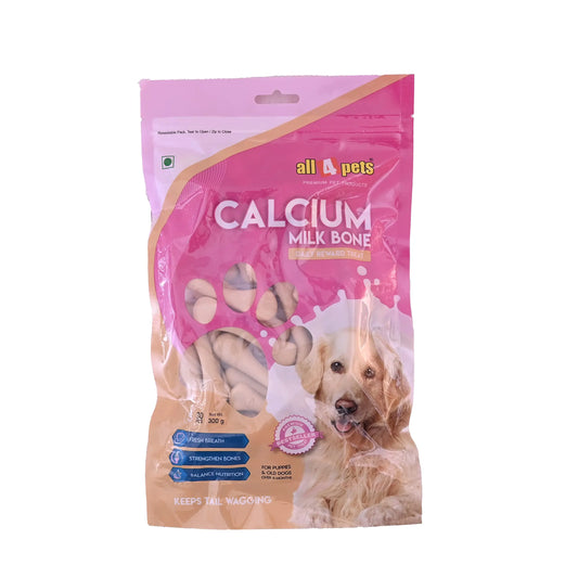 All4Pets Calcium Milk Bone Small-300gm(30pcs)(for Puppies) All4pets