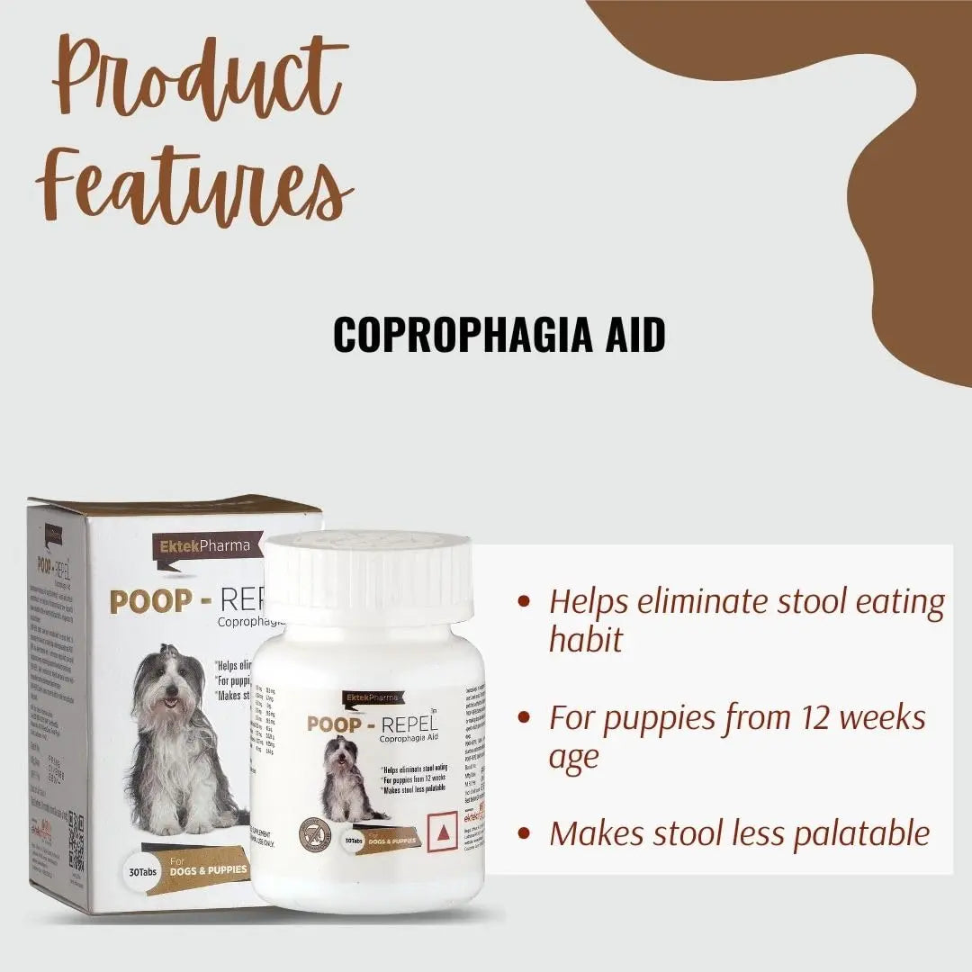 All4pets Poop Repel Tablets Coprophagia Aid for Dogs & Puppies(30 Tabs)(Pack of 2) all4pets