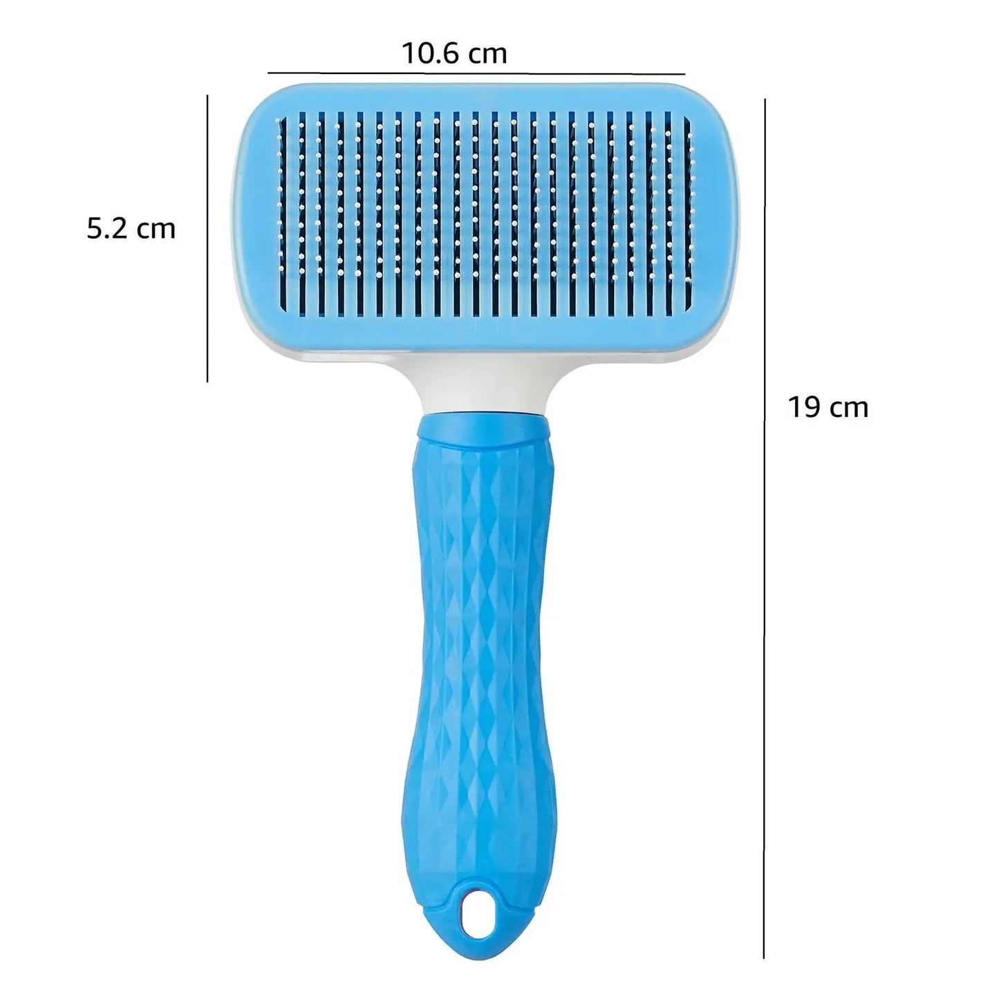 Amazon Basics Self Cleaning Slicker Pet Grooming Brush | Pet Cleaning Tool Suitable for All Pets | Rectangular Shape amazon basics