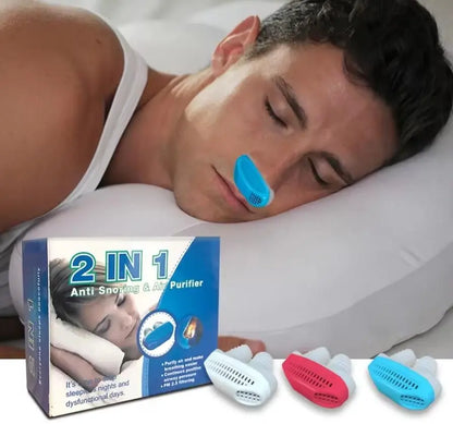 Anti-Snoring Device-2 in 1 Nose Vents Plugs Snore Stopper with Air Purifying Filter amanpetshop