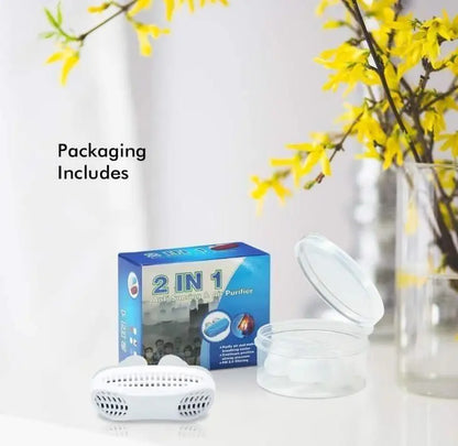 Anti-Snoring Device-2 in 1 Nose Vents Plugs Snore Stopper with Air Purifying Filter amanpetshop