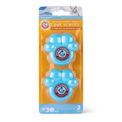 Arm & Hammer 2 Cat Litter Box Deodorizer, Fresh Breeze Scent, 30 Day Odor Control, 2 Pods ARM & HAMMER