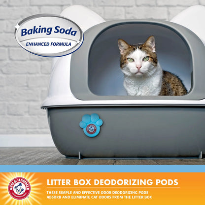 Arm & Hammer 2 Cat Litter Box Deodorizer, Fresh Breeze Scent, 30 Day Odor Control, 2 Pods ARM & HAMMER