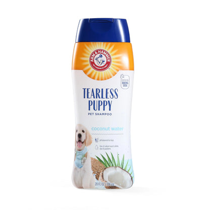 Arm & Hammer Tearless Puppy Shampoo | Best Tearless Shampoo for All Dogs and Puppies, 16 Ounces, Coconut Water Scent ARM & HAMMER