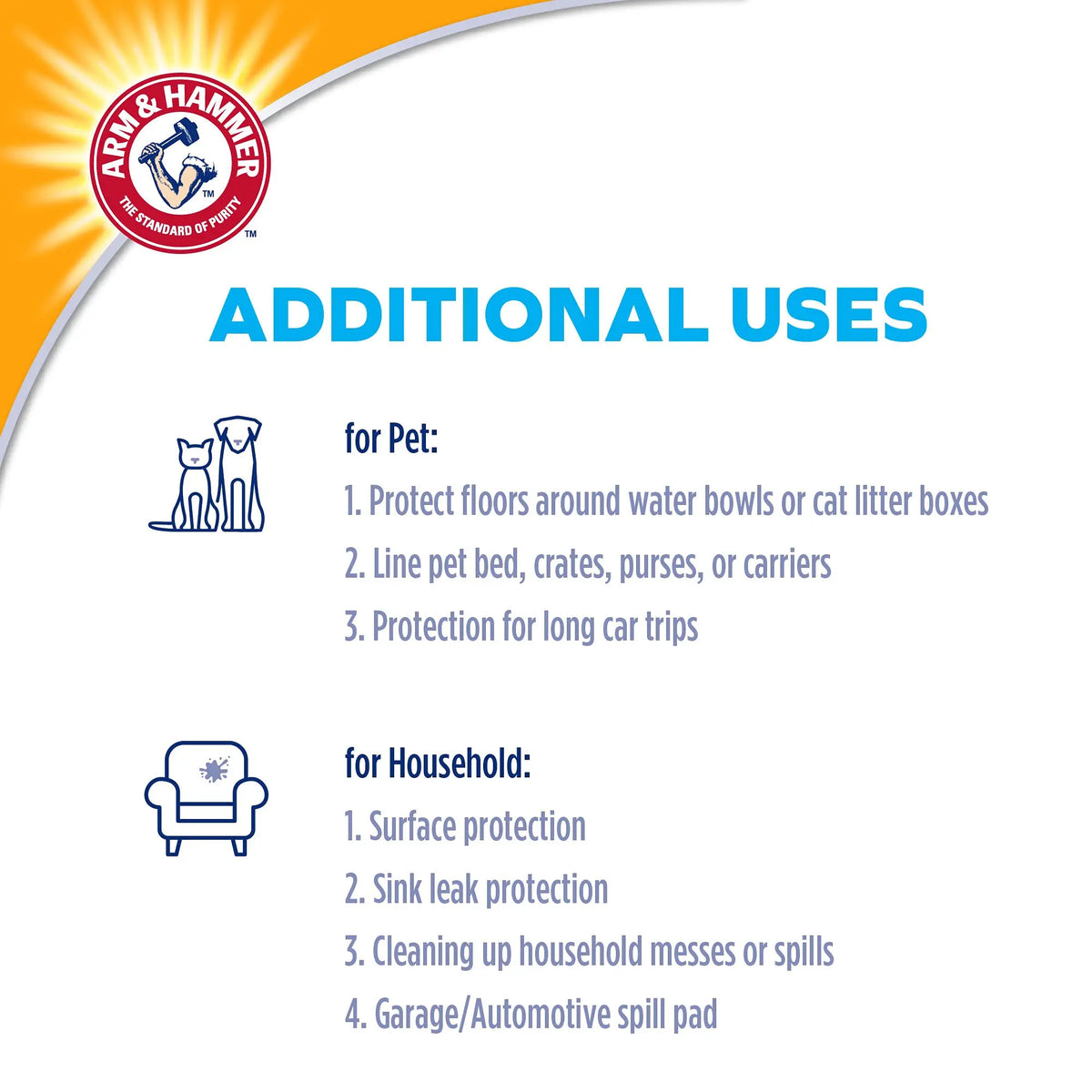 Arm & Hammer for Dogs Puppy Training Pads with Attractant | New & Improved Super Absorbent, Leak-Proof, Odor Control Quilted Puppy Pads with Baking Soda| 50 Count Wee Wee Pads ARM & HAMMER
